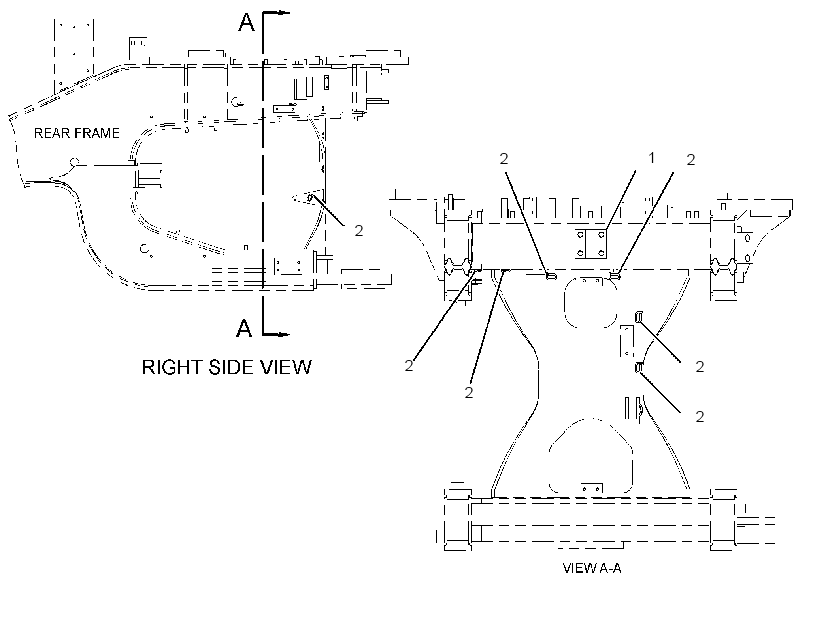 HARDWARE GP-REAR FRAME 3250468 CAT