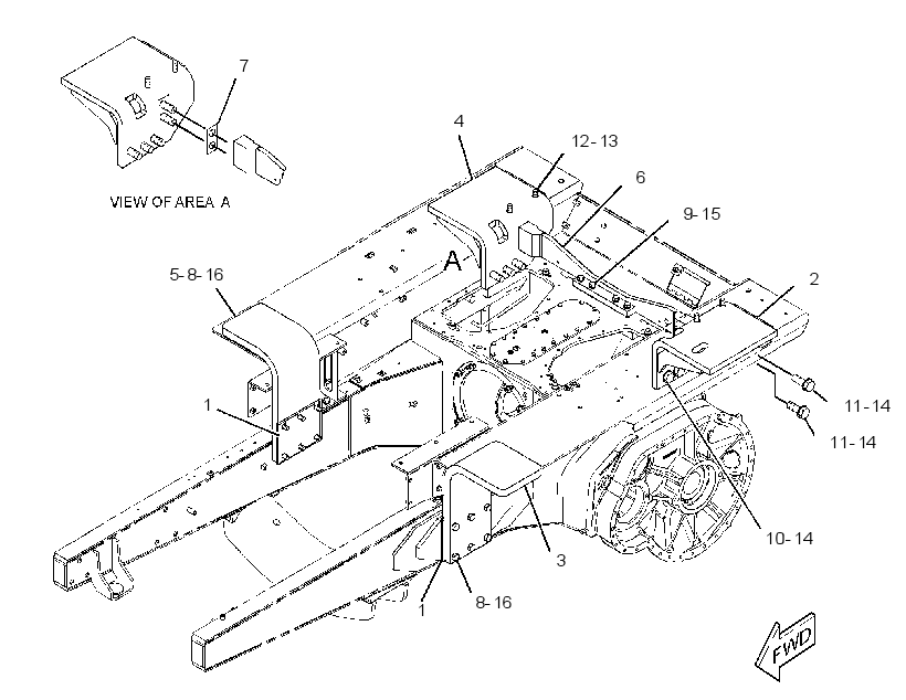 SUPPORT GP-ROPS 3018041 CAT