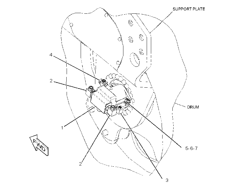MOTOR & MTG GP-VIBRATORY 2951203 CAT