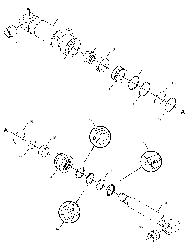 CYLINDER GP-BLADE 3264451 CAT