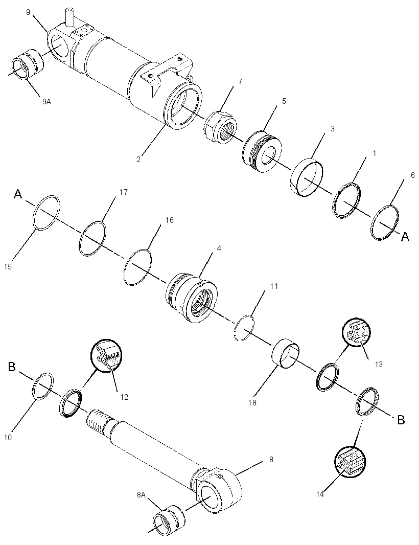 CYLINDER GP-BLADE 3264445 CAT
