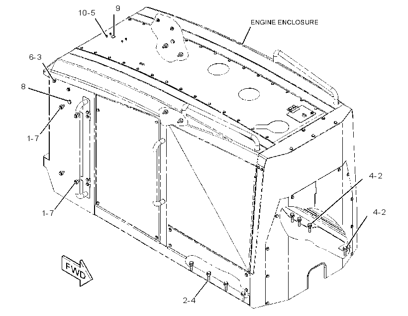 FASTENER GP-ENCLOSURE 3197076 CAT