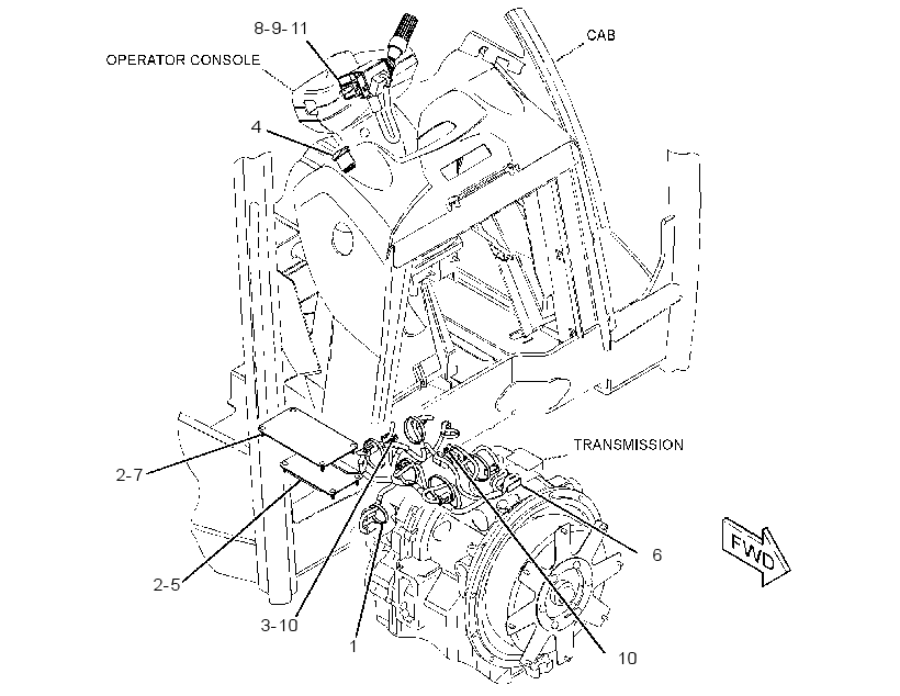 WIRING GP-TRANSMISSION CONTROL 3102352 CAT