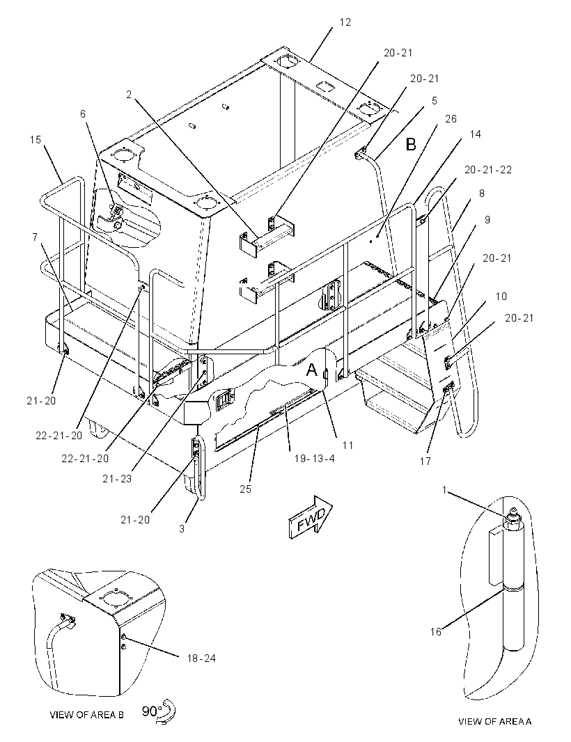 RISER GP-CAB 2543900 CAT