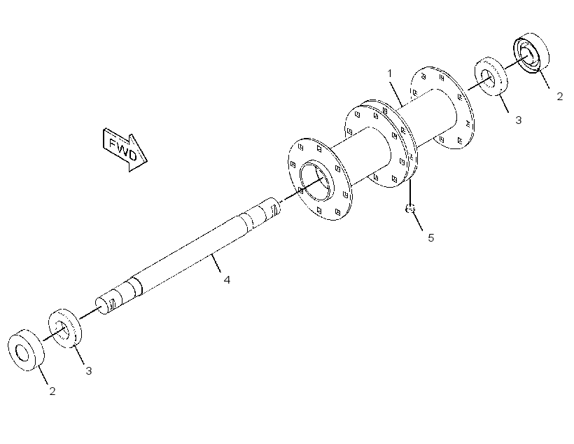 AXLE GP-BOGIE 2616105 CAT