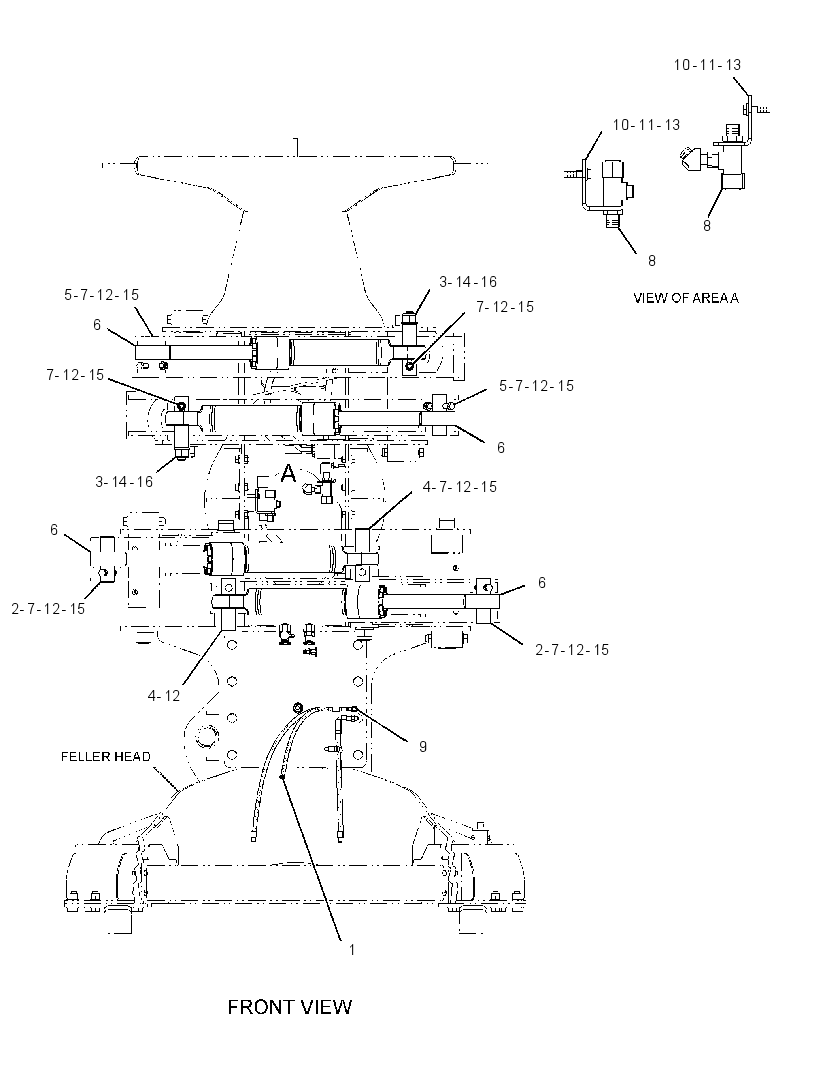 CYLINDER & LINES GP-FELLING HD 3272173 CAT