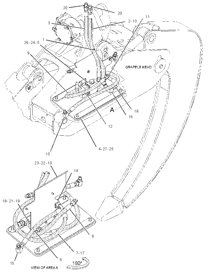 LINES GP-GRAPPLE HEAD 2861159 CAT