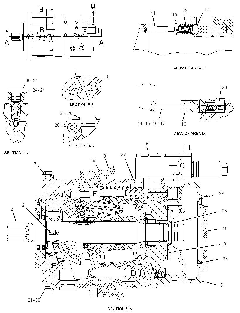 Насос поршневой 2993937 CAT