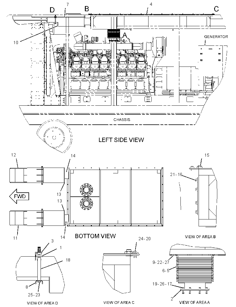 Глушитель 3165559 CAT