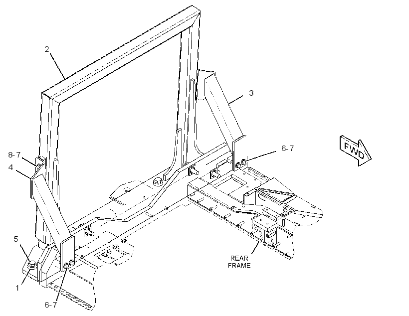 BUMPER GP-REAR 3334389 CAT