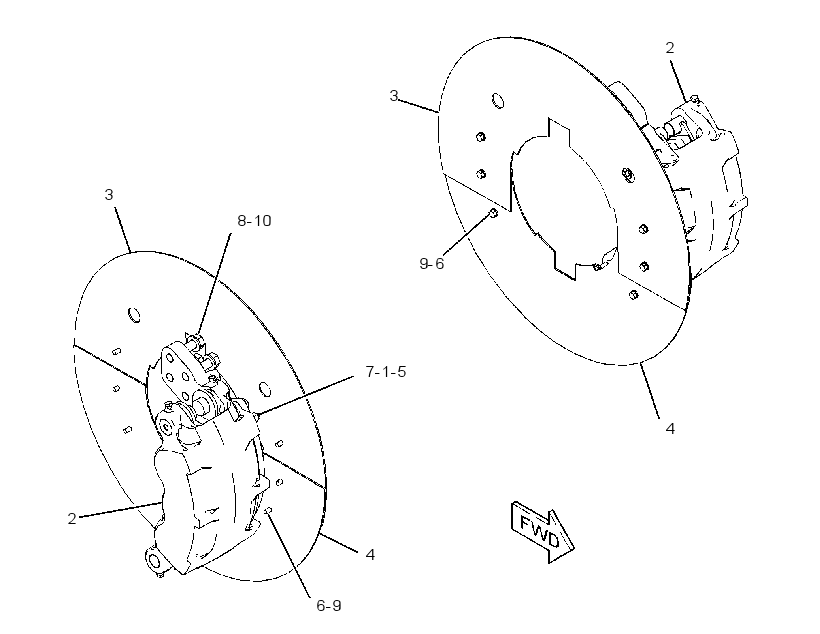 BRAKE GP-HYD CALIPER SERVICE 3367156 CAT