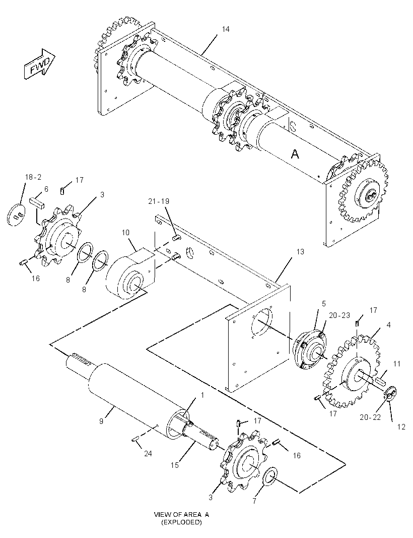 SHAFT GP-FEEDER DRIVE 2286806 CAT