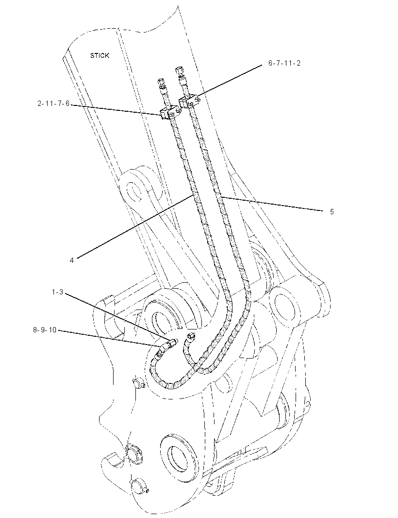 CONVERSION GP-COUPLER LINES 2860881 CAT