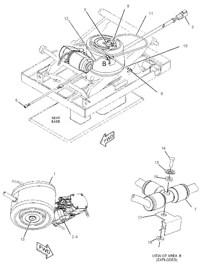 KIT-SEAT SUSPENSION 3242894 CAT
