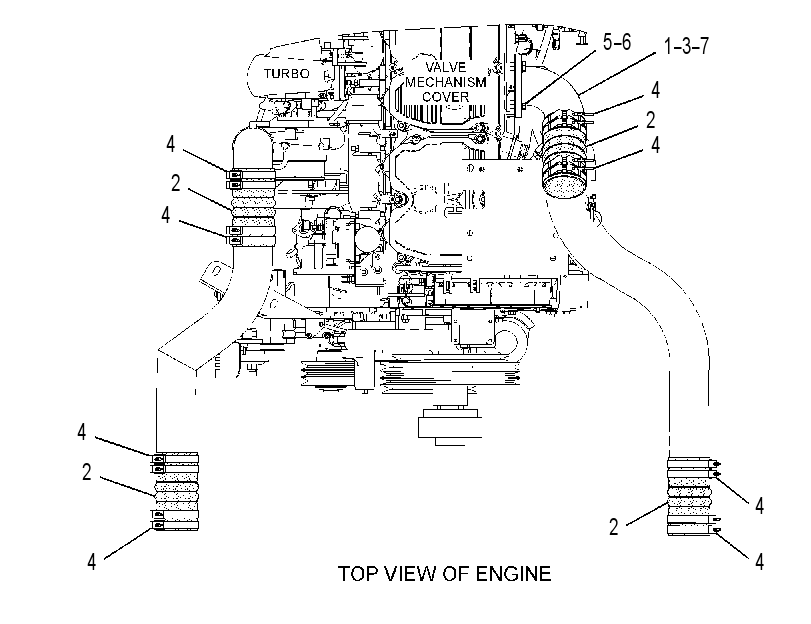 LINES GP-AFTERCOOLER AIR 2773874 CAT