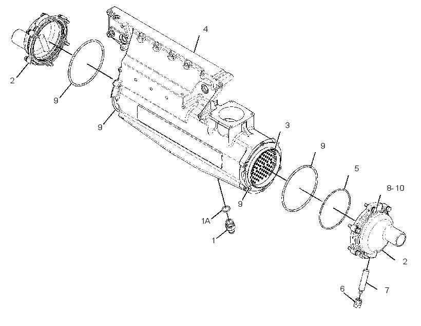 AFTERCOOLER GP-AUXILIARY 2450465 CAT