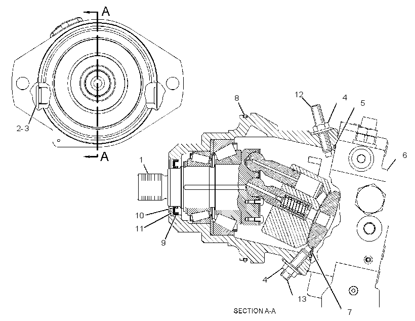 Мотор хода 3202396 CAT