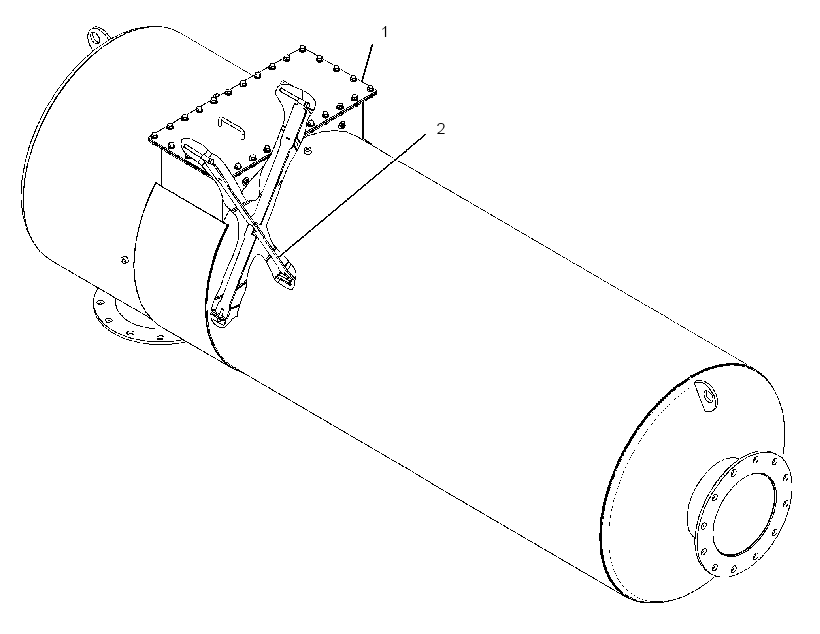 HOUSING GP-MUFFLER & CONVERTER 3324073 CAT