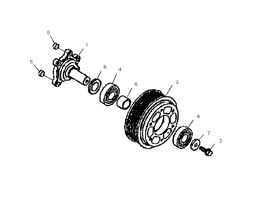 PULLEY GP-FAN 3244121 CAT