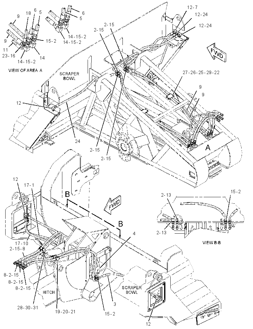 LINES GP-REAR ATTACHMENT 3342722 CAT