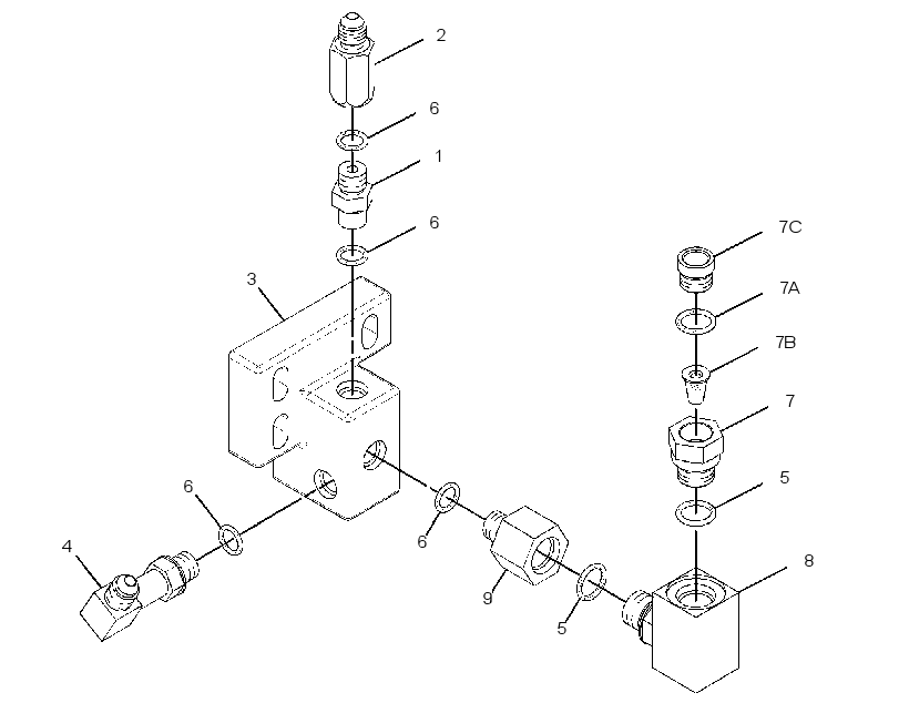 MANIFOLD GP-NOZZLE CLEANING 3071683 CAT