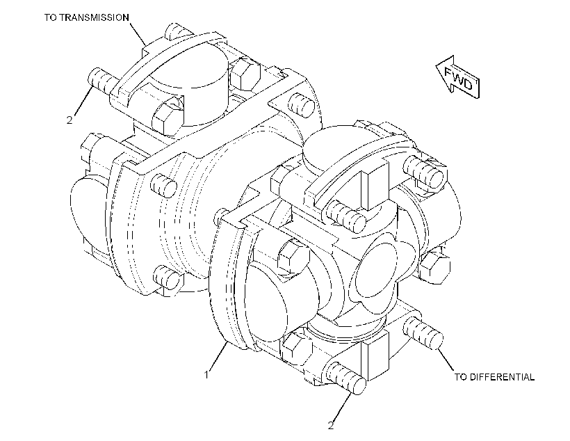 Вал приводной 8X9045 CAT