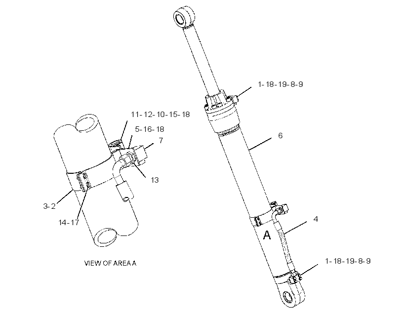 CYLINDER & MTG GP-BOOM 3278141 CAT