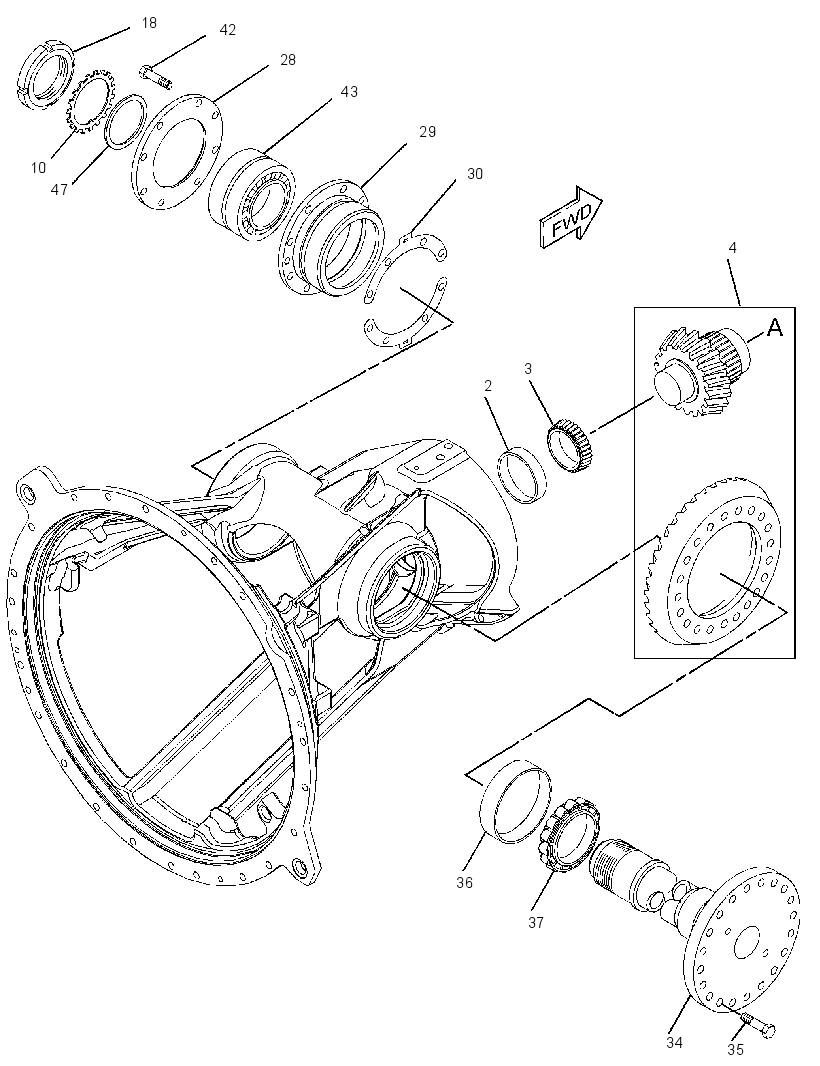GEAR GP-BEVEL & TRANSFER 1088844 CAT