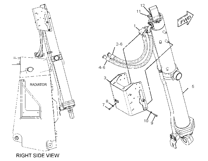 CYLINDER & LINES GP-LIFT 2218236 CAT
