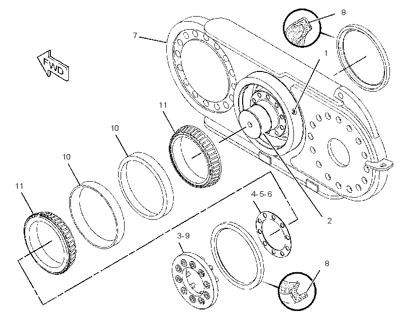 HOUSING AS-OSCILLATING AXLE 3312629 CAT