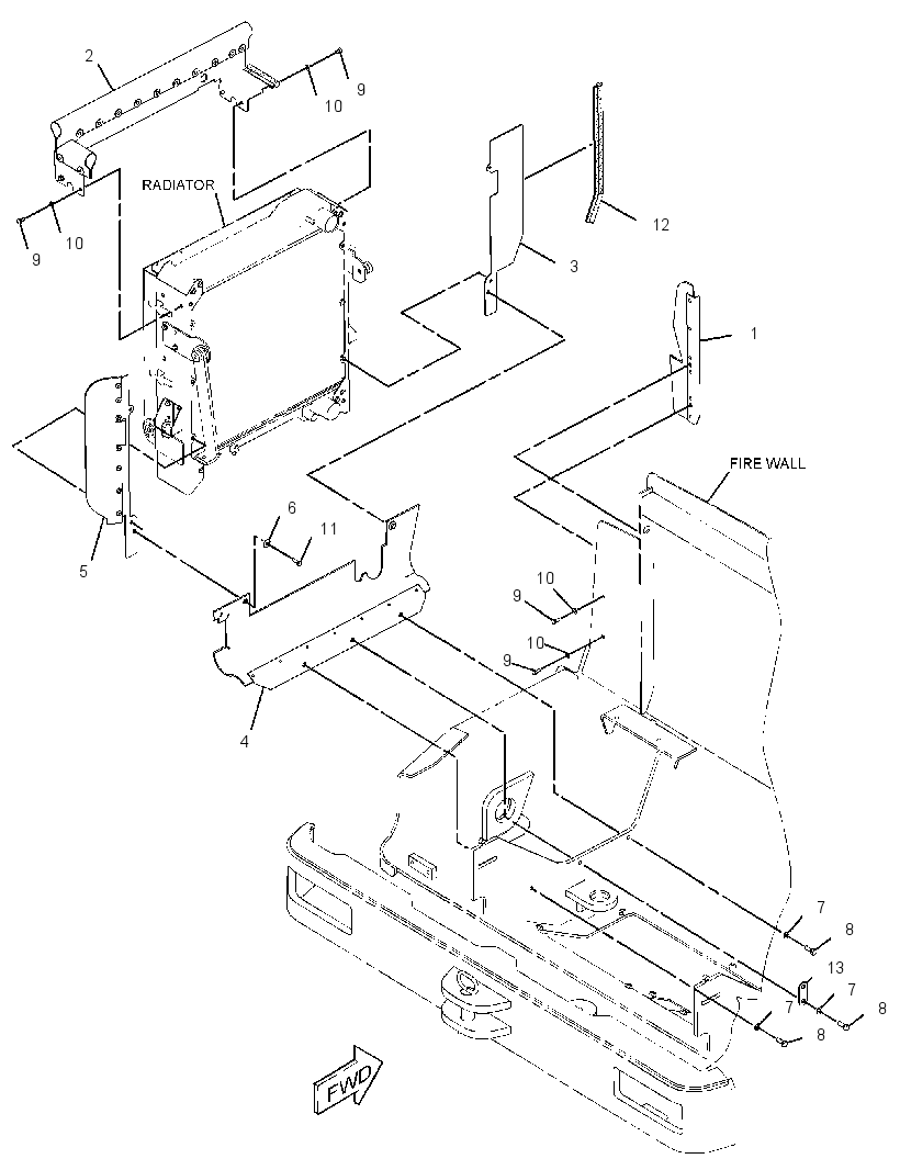 BAFFLE GP-RADIATOR 2352734 CAT