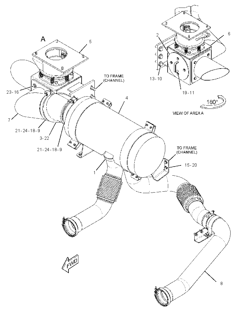 EXHAUST AR-ENGINE 2524427 CAT