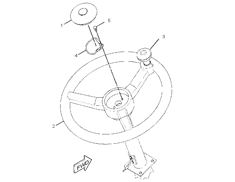 STEERING WHEEL GP 2928038 CAT