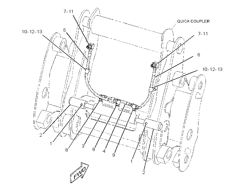 CYLINDER & LINES GP-COUPLER 1230432 CAT