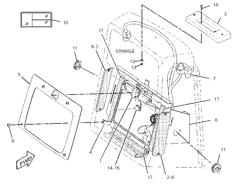 MOUNTING GP-MONITOR 3254461 CAT