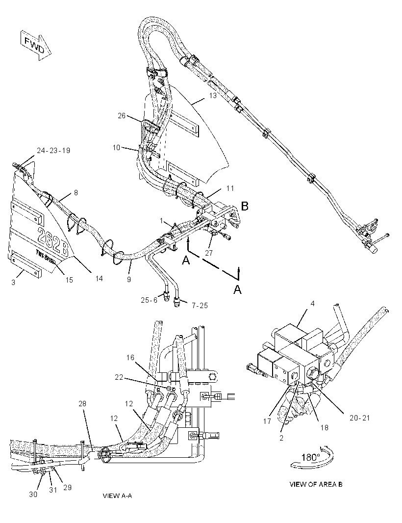 INSTALLATION GP-AUXILIARY HYD 2186754 CAT