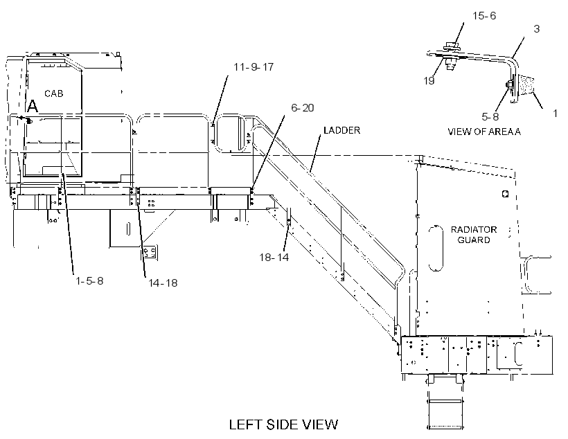FASTENER GP-HANDRAIL 3088543 CAT