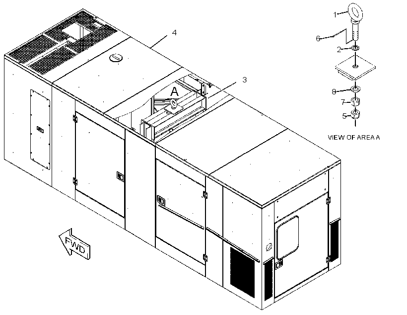 ENCLOSURE GP-GENSET 3298641 CAT