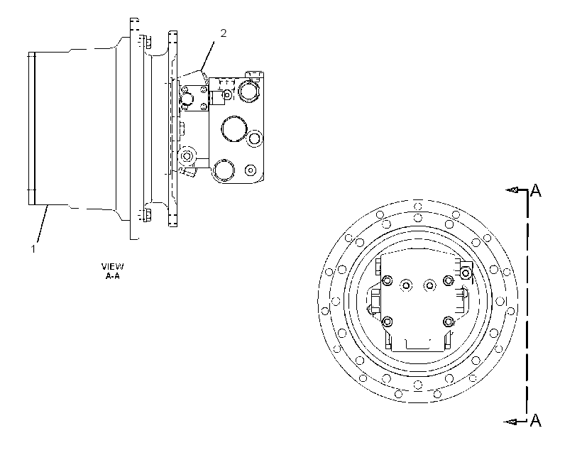 DRIVE GP-TRAVEL MOTOR & FINAL 1858528 CAT