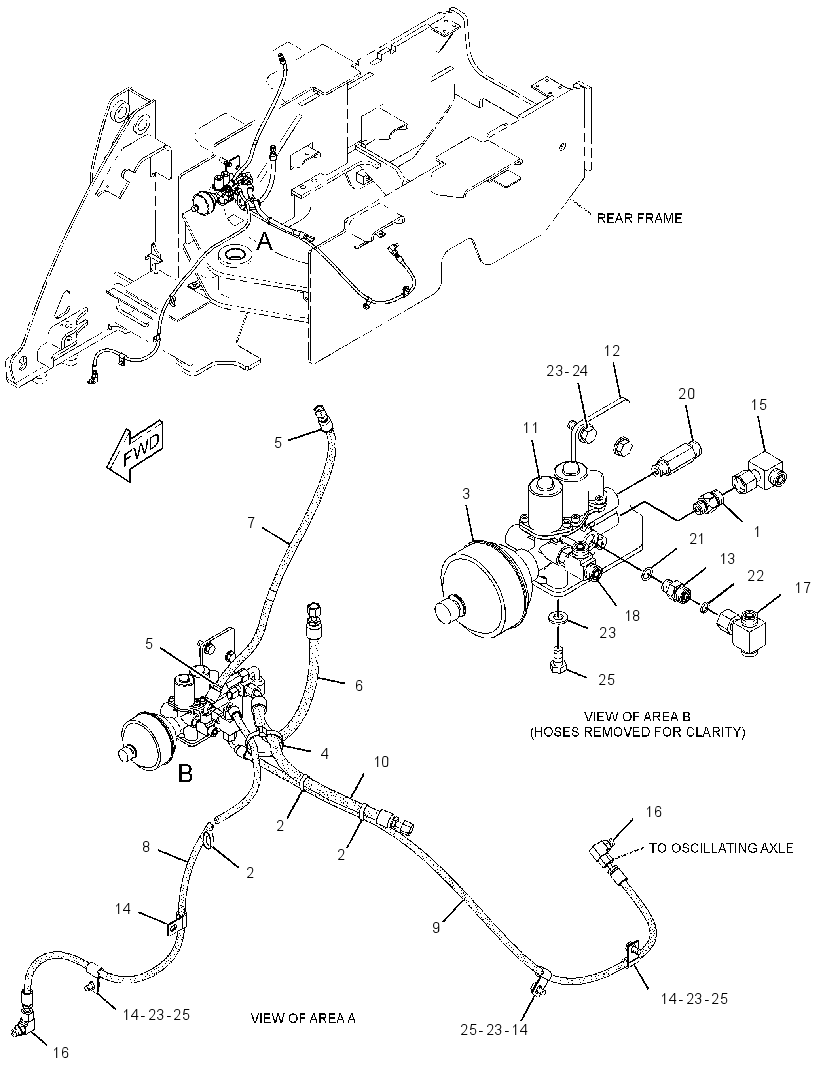 LINES GP-DIFFERENTIAL LOCK 2984901 CAT