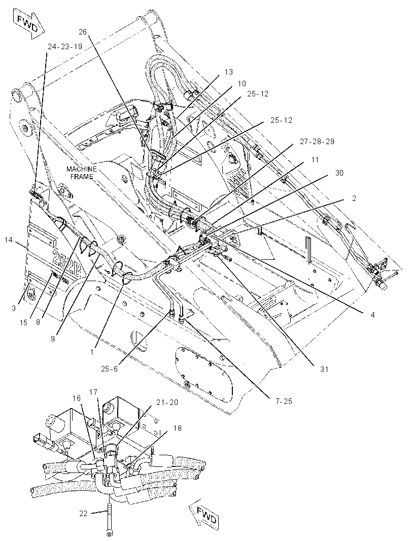 INSTALLATION GP-AUXILIARY HYD 2186753 CAT