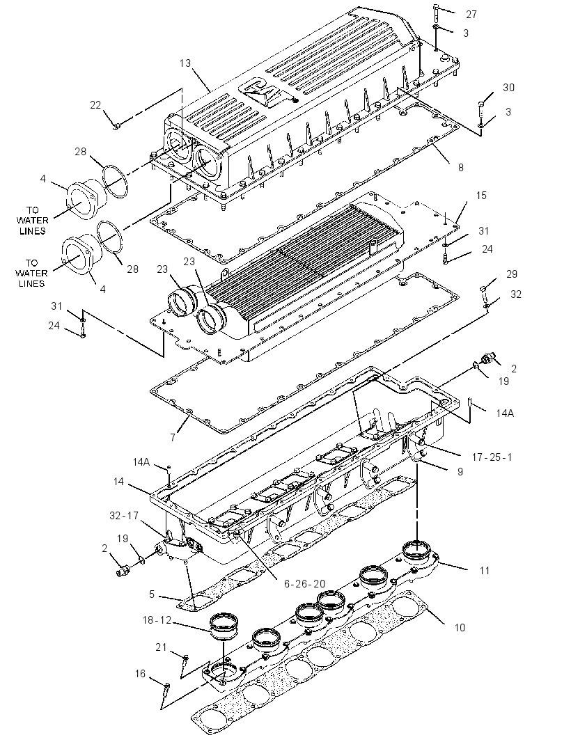 AFTERCOOLER GP-RAW WATER 3275298 CAT
