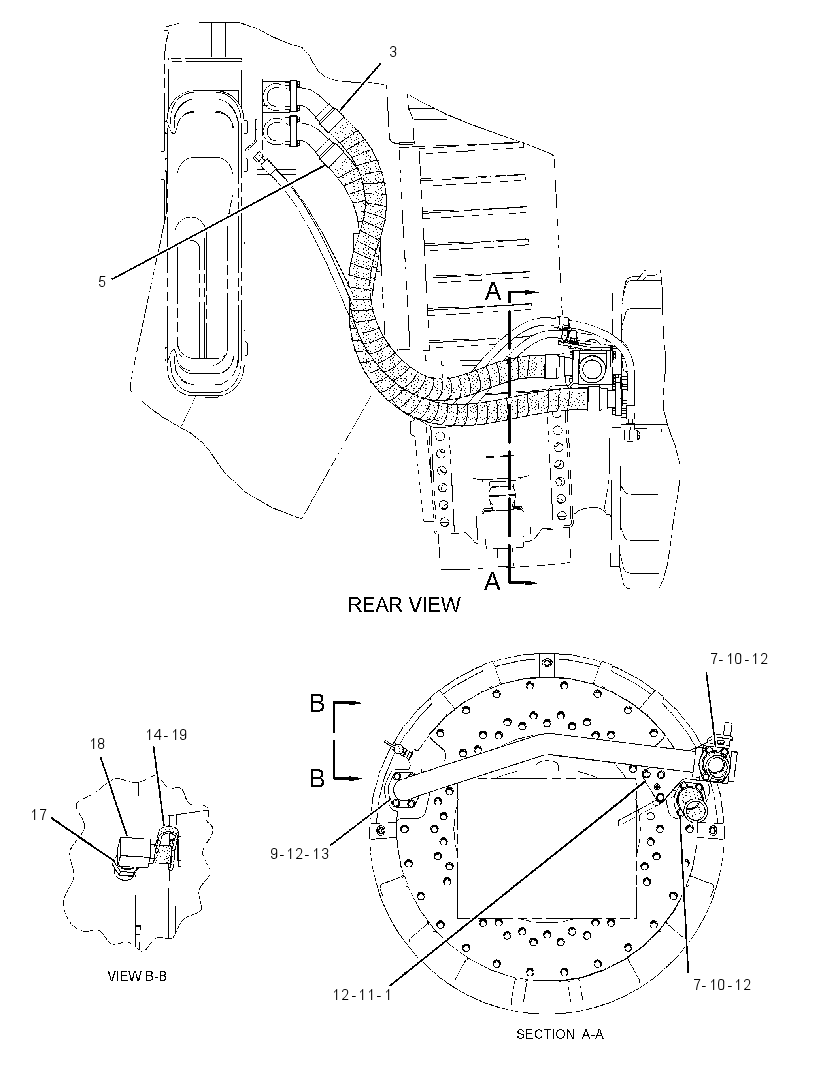 LINES GP-BRAKE COOLING 1493113 CAT