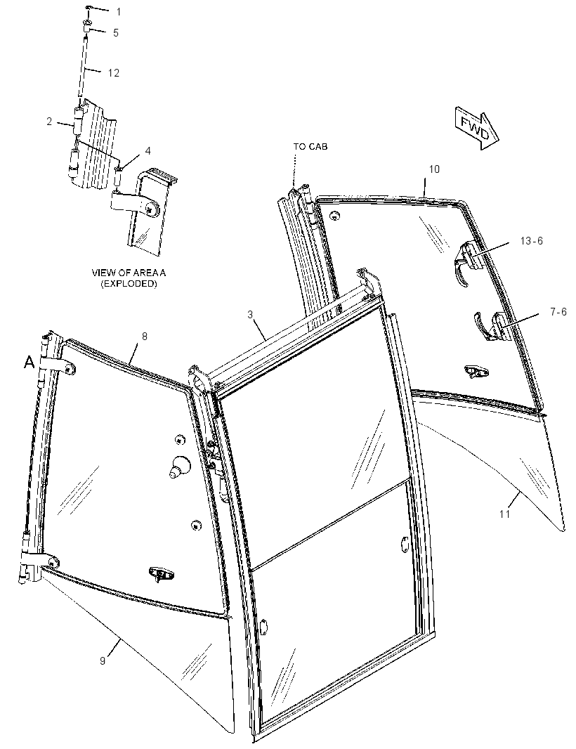 KIT-CAB WINDOW 2817219 CAT