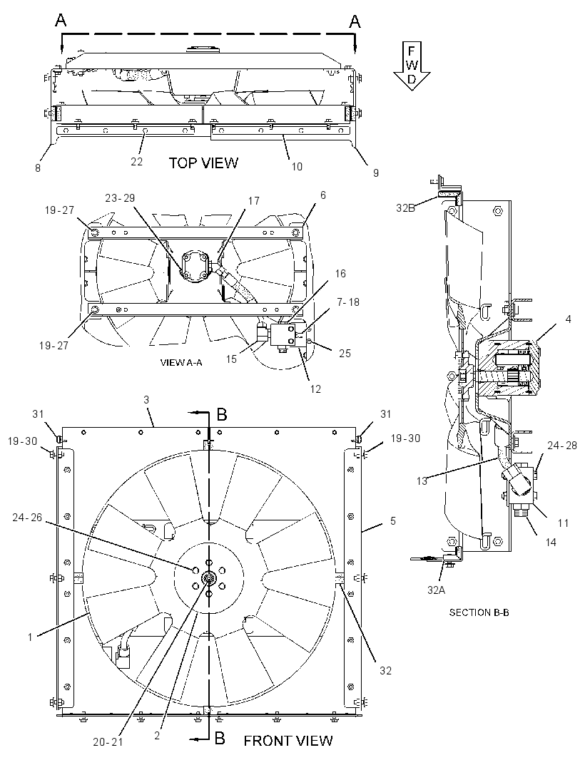 FAN & MOTOR GP 2312313 CAT