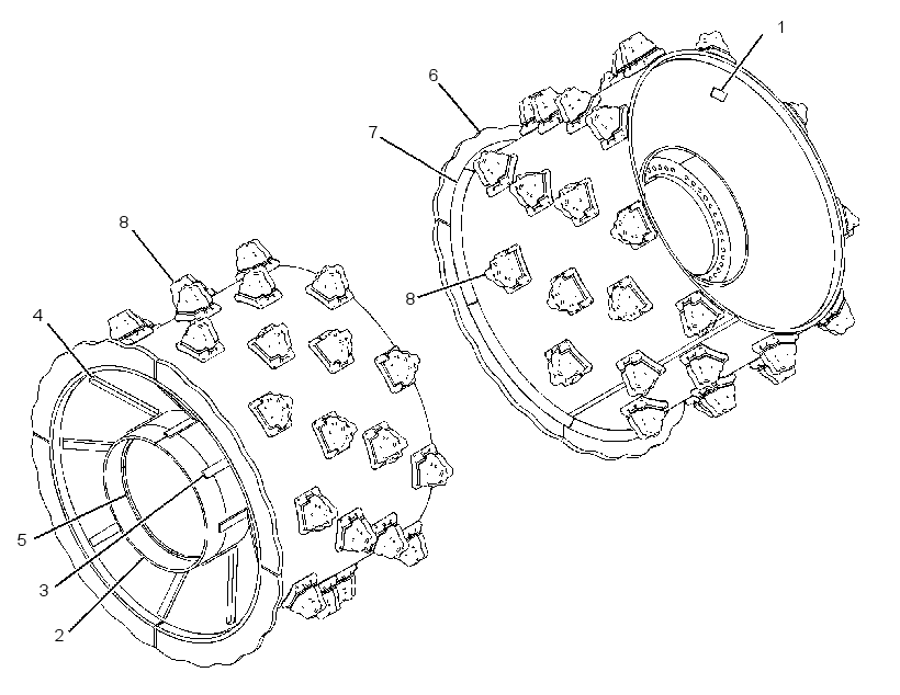 WHEEL AS-COMPACTOR 3304594 CAT