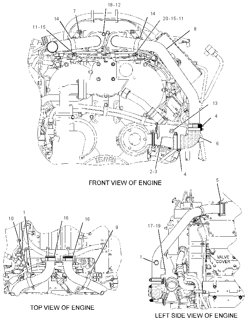 LINES GP-AUXILIARY SEA WATER 3358314 CAT