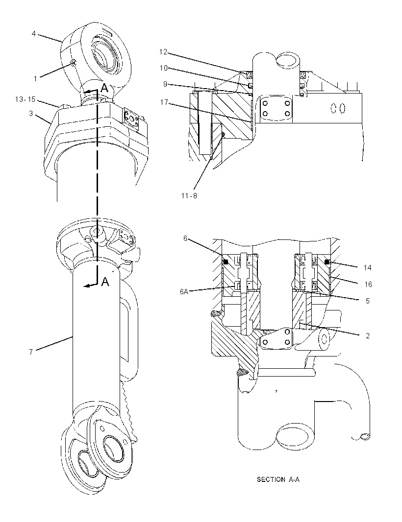 CYLINDER GP-DUAL TILT 2320653 CAT