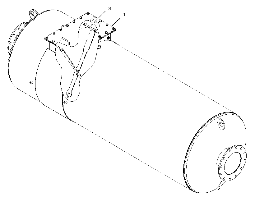 HOUSING GP-MUFFLER & CONVERTER 3360485 CAT