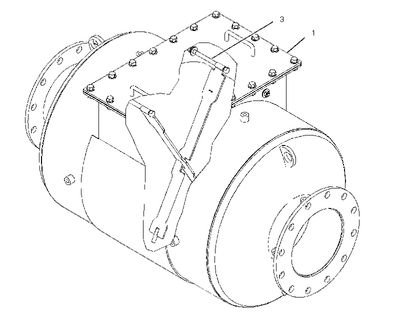 HOUSING GP-MUFFLER & CONVERTER 3360489 CAT